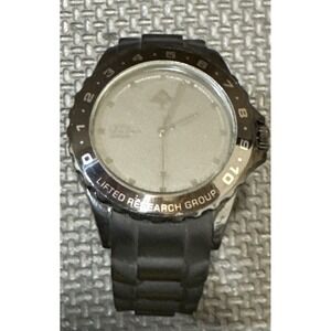 LRG Lifted Research Group Latitude Black Watch, New Batt. | *Missing Buckle*